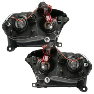 Dodge Durango Headlight Assembly - ORACLE Lighting - SMD Halo, Halogen, Chrome Bezel - Blue - `11-`13 Dodge Durango Headlight Assembly - ORACLE Lighting - SMD Halo, Halogen, Chrome Bezel - Blue - `11-`13